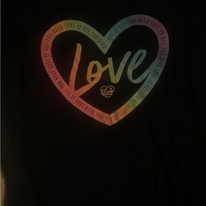 Girls size ten justice  shirt